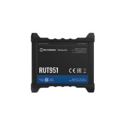 Industrial Cellular router | RUT951 | 802.11n | 10/100 Mbit/s | Ethernet LAN (RJ-45) ports 4 | Mesh Support No | MU-MiMO No | 2G