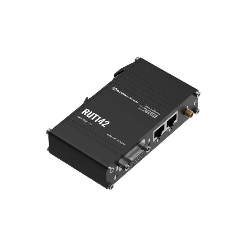 Ethernet Router with RS232 (RUT142000000) | RUT142 | 802.11n | 10/100 Mbit/s | Ethernet LAN (RJ-45) ports 1 | Mesh Support No | 