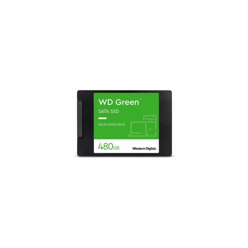 SSD|WESTERN DIGITAL|Green|480GB|SATA 3.0|SLC|Read speed 545 MBytes/sec|2,5"|MTBF 1000000 hours|WDS480G3G0A