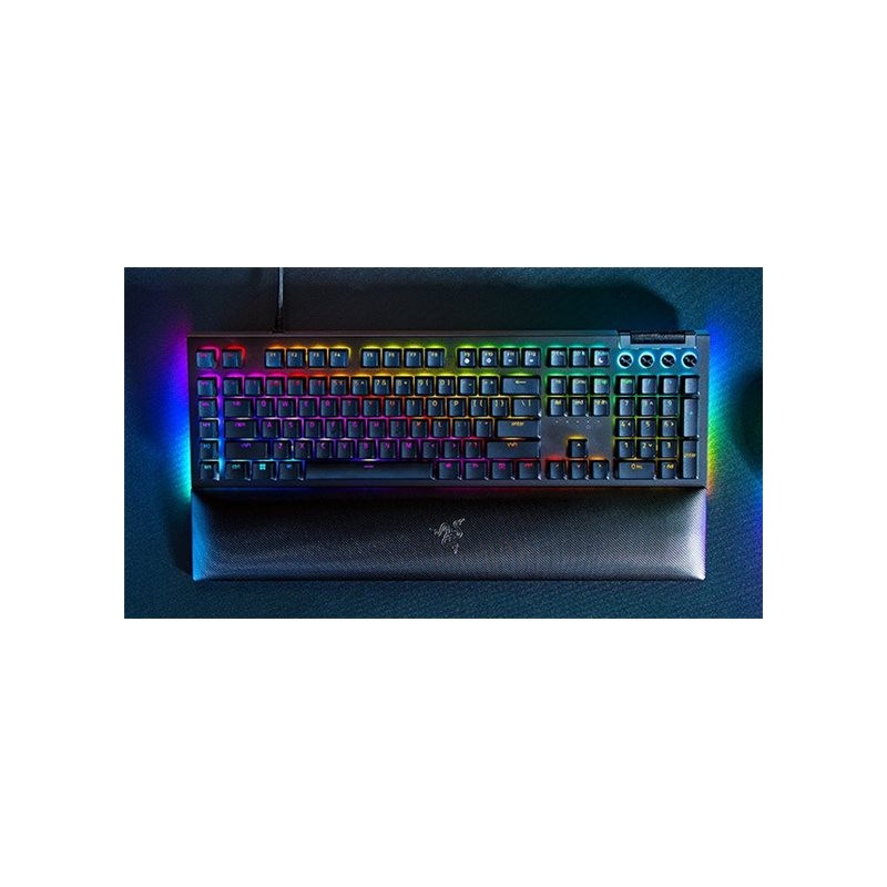 Razer | BlackWidow V4 | Mechanical Gaming keyboard | Wired | US | Black | Green Switch