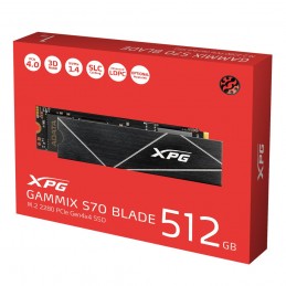 ADATA | XPG Gammix S70 BLADE | 512 GB | SSD form factor M.2 2280 | Solid-state drive interface PCIe Gen4x4 | Read speed 7400 MB/