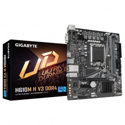 Mainboard|GIGABYTE|Intel H610|LGA1700|Micro-ATX|Memory DDR4|Memory slots 2|1xPCI-Express 3.0 1x|1xPCI-Express 4.0 16x|1xM.2|1x15