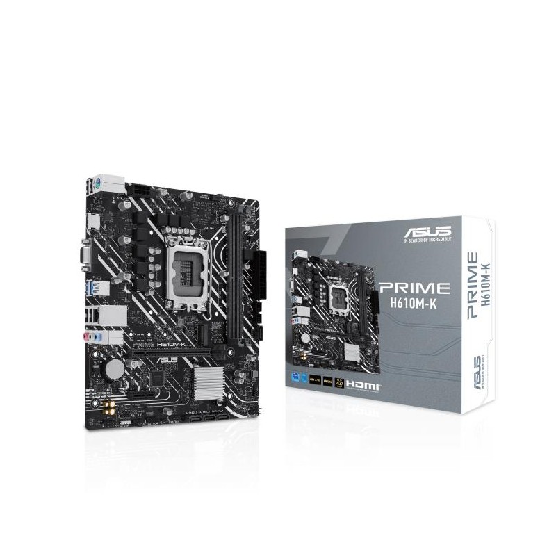 Mainboard|ASUS|Intel H610|LGA1700|Micro-ATX|Memory DDR5|Memory slots 2|1xPCI-Express 3.0 1x|1xPCI-Express 4.0 16x|1xM.2|1x15pin 