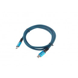 Lanberg | USB-C to USB-C Cable | Black/Blue | 1.2 m