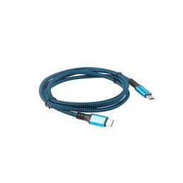 Lanberg | USB-C to USB-C Cable | Black/Blue | 1.2 m