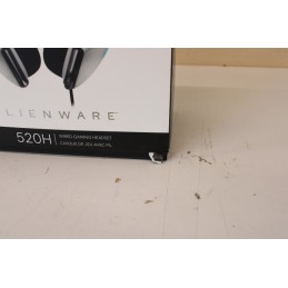 SALE OUT. Dell Alienware Wired Gaming Headset - AW520H (Lunar Light), UNPACKED, USED, DAMAGED PACKAGING | Dell | Alienware Wired