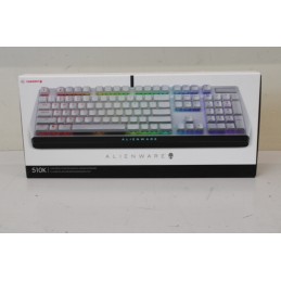 SALE OUT. Dell Alienware 510K Low-profile RGB Mechanical Gaming Keyboard - AW510K (Lunar Light), DEMO AS USED | Dell | Alienware