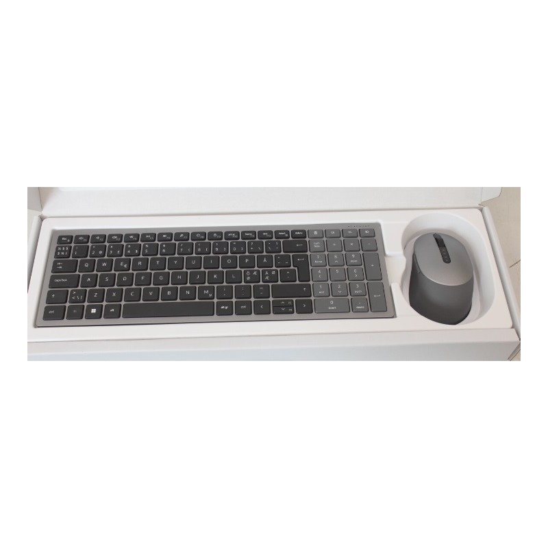 SALE OUT. Dell Keyboard and Mouse KM7120W Wireless Pan-Nordic DEMO, MARK ON KEYBOARD BOTTOM | Dell Keyboard and Mouse | KM7120W 