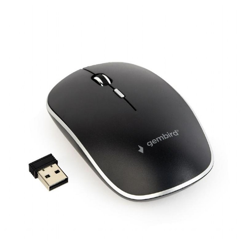 MOUSE USB OPTICAL WRL/BLACK MUSW-4B-01 GEMBIRD