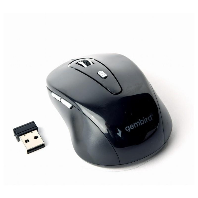 MOUSE USB OPTICAL WRL/BLACK MUSW-6B-01 GEMBIRD