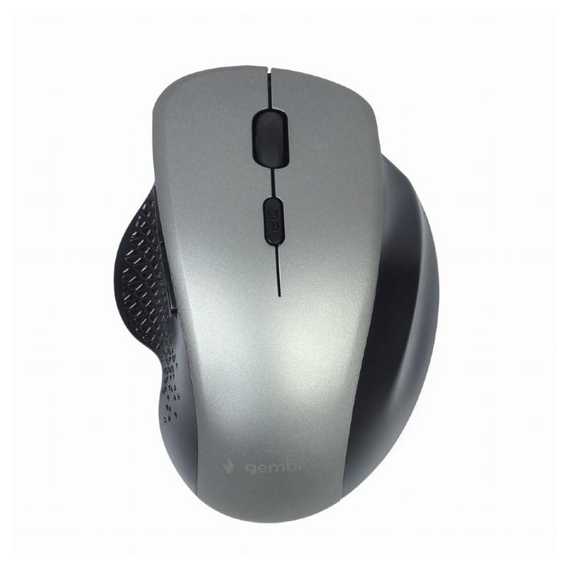 MOUSE USB OPTICAL WRL BLACK/SP. GREY MUSW-6B-02-BG GEMBIRD