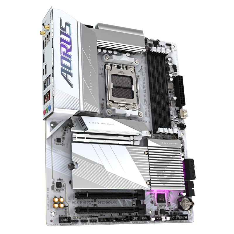 Gigabyte B650E A ELITE X ICE | Processor family AMD | Processor socket AM5 | DDR5 | Supported hard disk drive interfaces SATA, M