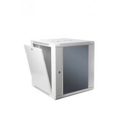 SOMI Networks | 6U, 19 Network Wall Cabinet | 6U-60/40C | Gray | With Front Glass Doors Assembled | Depth: 40 cm