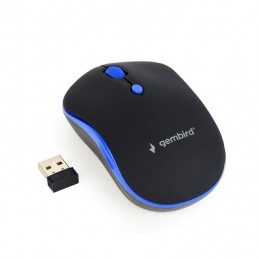 MOUSE USB OPTICAL WRL BLACK/BLUE MUSW-4B-03-B GEMBIRD