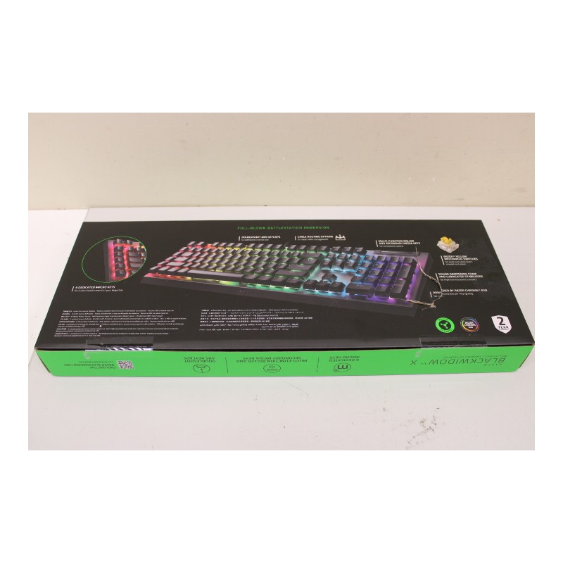 SALE OUT. Razer BlackWidow V4 X Mechanical Gaming Keyboard, Yellow Switch, US Layout, Wired, Black | Razer | Mechanical Gaming K