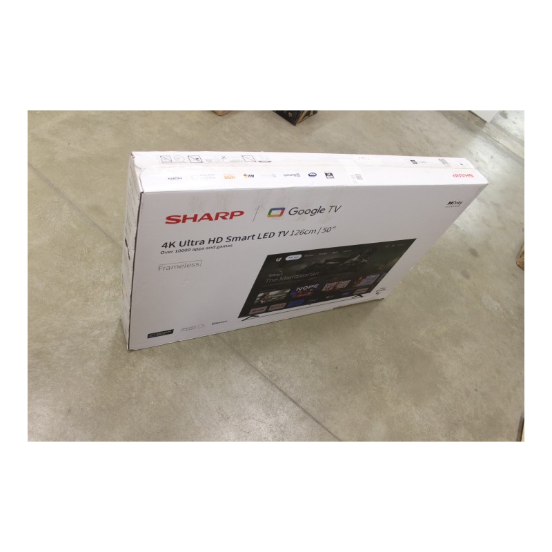 Sharp | 50GL4260E | 50" (126cm) | Smart TV | Google TV | Ultra HD | DAMAGED PACKAGING