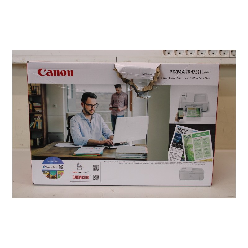 Canon PIXMA TR4751i | Colour | Inkjet | All-in-one | Wi-Fi | White | DAMAGED PACKAGING