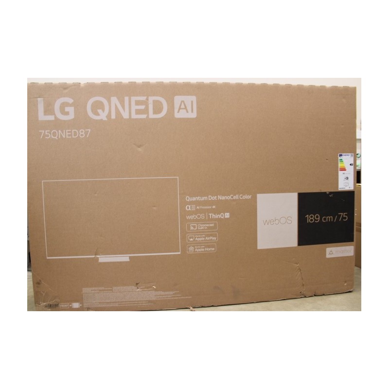 LG | QNED AI QNED87 4K TV | 75QNED87T3B | 75 | Smart TV | webOS24 | UHD | DAMAGED PACKAGING