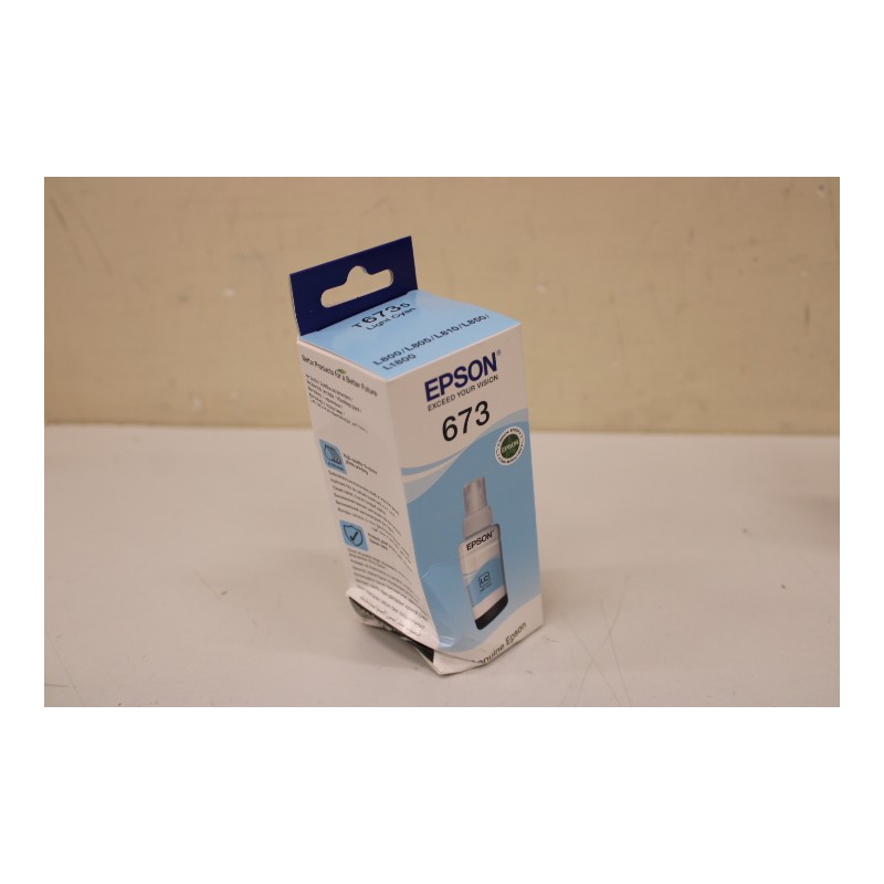 SALE OUT. Epson T6735 ink bottle, Light Cyan | Epson T6735 Ink bottle 70ml | Ink Cartridge | Light Cyan | DAMAGED PACKAGING, DEN