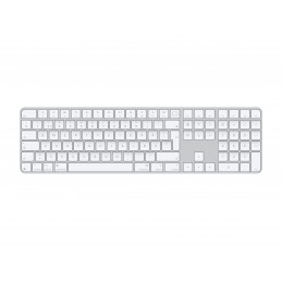 Apple Magic Keyboard with Touch ID and Numeric Keypad for Mac models with Apple silicon - Swedish - White Keys | Apple