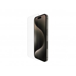 Belkin | ScreenForce Pro | UltraGlass2 Anti-Microbial Screen Protector | Apple | For iPhone 15 Pro | Glass | Transparent | Clear