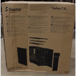 SALE OUT. Fractal Define 7 XL Black TG Dark Tint | Fractal Design | Define 7 XL TG Dark Tint | Side window | Black | E-ATX | DAM