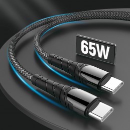 ColorWay Cable Type-C - Type-C (PD Fast Charging 65W) 3.0 , 1m | CW-CBPDCC040-GR