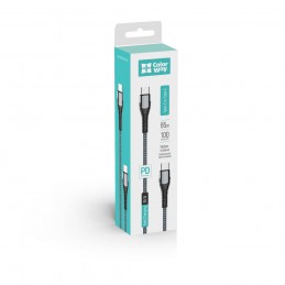 ColorWay Cable Type-C - Type-C (PD Fast Charging 65W) 3.0 , 1m | CW-CBPDCC040-GR