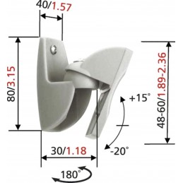 Vogels | Loundspeaker Mount | VLB500 | Turn, Tilt | Maximum weight (capacity) 5 kg | Silver