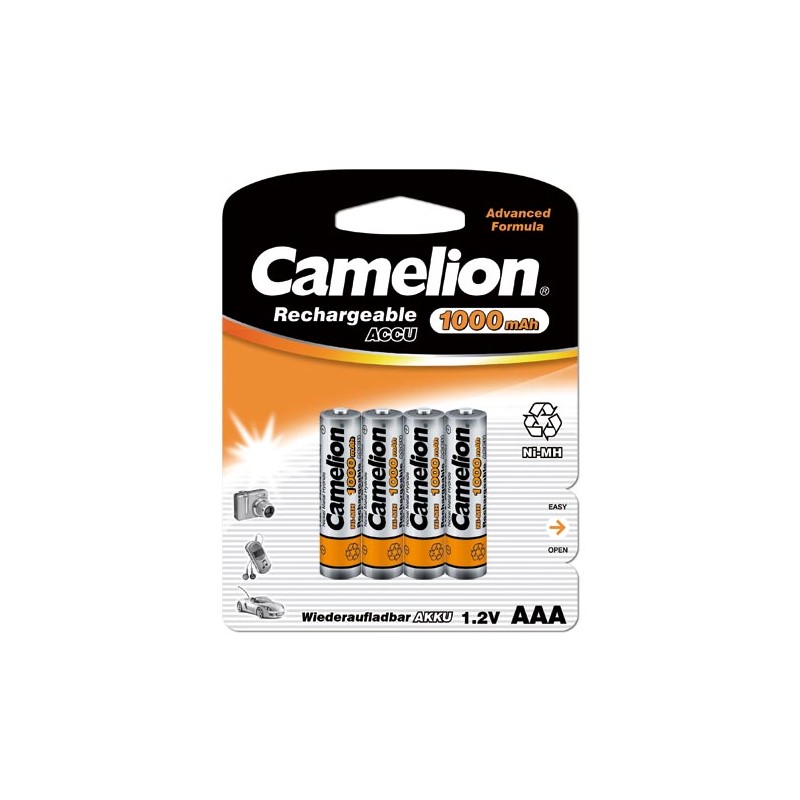 Camelion | AAA/HR03 | 1000 mAh | Rechargeable Batteries Ni-MH | 4 pc(s)