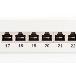 Digitus | Patch Panel | DN-91624S | White | Category: CAT 6 Ports: 24 x RJ45 Retention strength: 7.7 kg Insertion force: 30N max