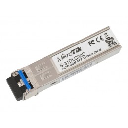 MikroTik | S-85DLC05D | SFP | Multi-Mode Fiber | Dual LC | 10/100/1000 Mbit/s | Wavelength 850 nm | Maximum transfer distance 55