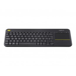 Logitech | K400 Plus | Keyboard with Trackpad | Wireless | NL | Black | USB port | 380 g