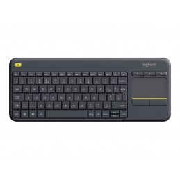 Logitech | K400 Plus | Keyboard with Trackpad | Wireless | NL | Black | USB port | 380 g