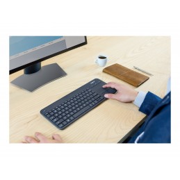 Logitech | K400 Plus | Keyboard with Trackpad | Wireless | NL | Black | USB port | 380 g