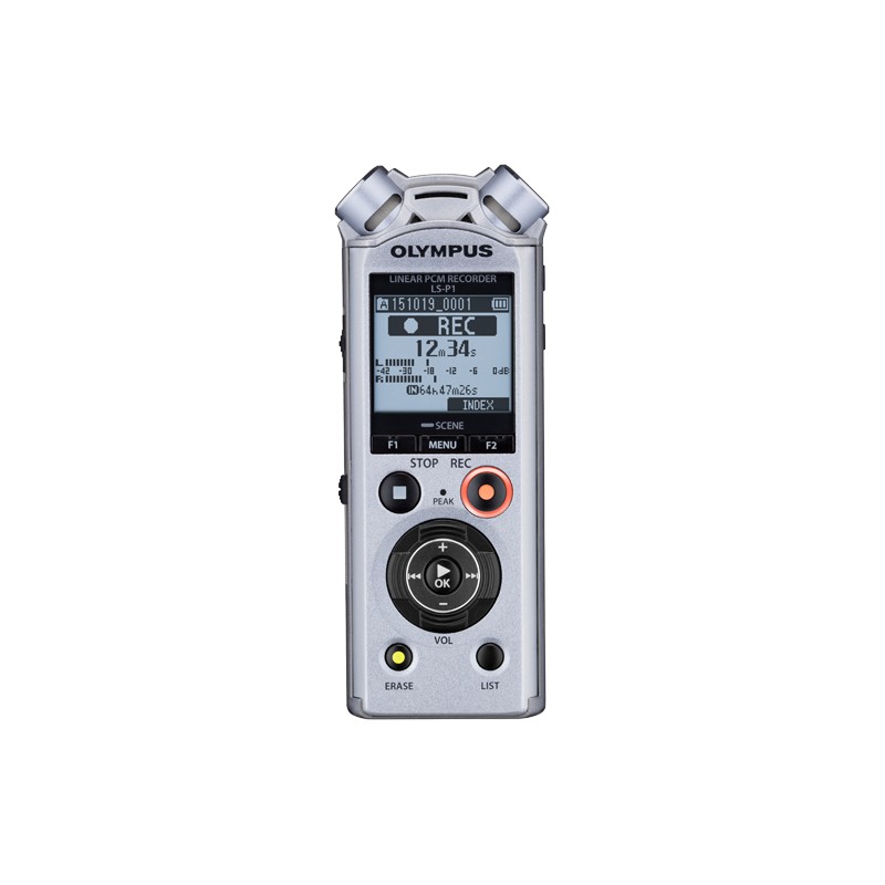 Olympus | LS-P1 | LCD | Stereo | Microphone connection | 96kHz/24bit Linear PCM | Digital