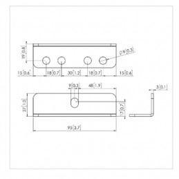 Vogels | Other | PFA 9126 Bracket kit for PFB 34xx | Silver