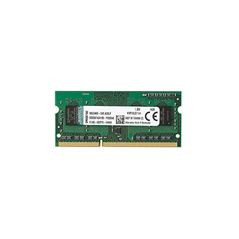 Kingston | 4 GB | DDR3 | 1600 MHz | Notebook | Registered No | ECC No