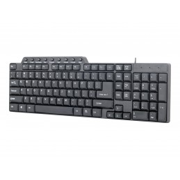 Gembird | KB-UM-104 Compact multimedia keyboard | Multimedia | Wired | US | Black | USB | 420 g