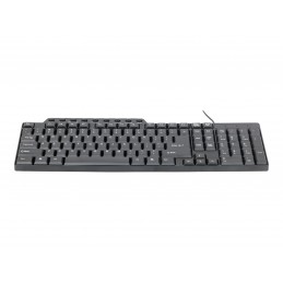 Gembird | KB-UM-104 Compact multimedia keyboard | Multimedia | Wired | US | Black | USB | 420 g