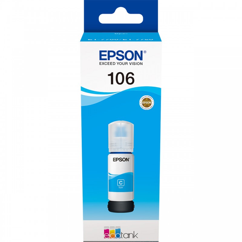 Epson Ecotank | 106 | Ink Bottle | Cyan