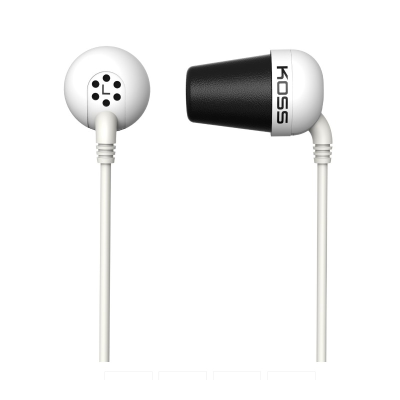 Koss | Plug | Wired | In-ear | Noise canceling | White