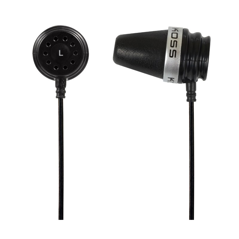 Koss | Headphones | Sparkplug | Wired | In-ear | Noise canceling | Black