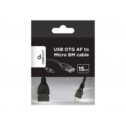 Cablexpert USB OTG AF to Micro BM cable, 0.15 m | Cablexpert