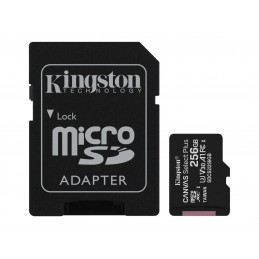 Kingston | Canvas Select Plus | UHS-I | 256 GB | MicroSDXC | Flash memory class 10 | SD Adapter