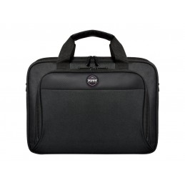 PORT DESIGNS | 105064 | HANOI II CLAMSHELL | Fits up to size 15.6 " | Messenger - Briefcase | Black | Shoulder strap