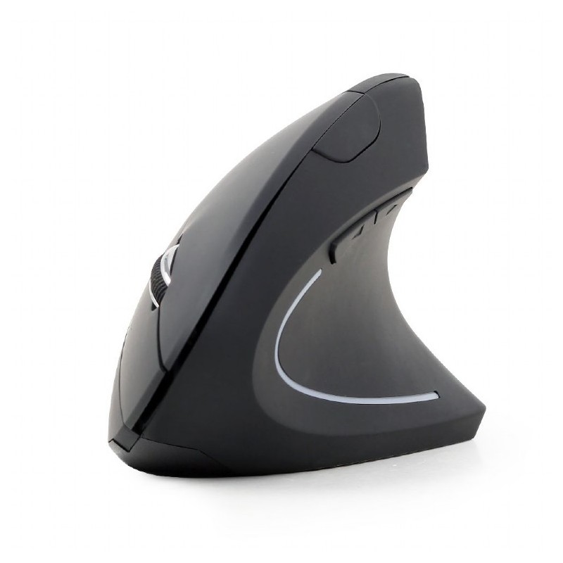 Gembird | MUSW-ERGO-01 | 2.4GHz Wireless Optical Mouse | Optical Mouse | USB | Black