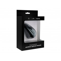 Gembird | MUSW-ERGO-01 | 2.4GHz Wireless Optical Mouse | Optical Mouse | USB | Black