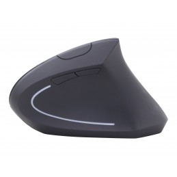 Gembird | MUSW-ERGO-01 | 2.4GHz Wireless Optical Mouse | Optical Mouse | USB | Black