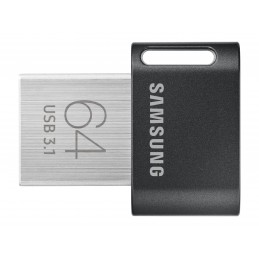 Samsung | FIT Plus | MUF-64AB/APC | 64 GB | USB 3.1 | Black/Silver